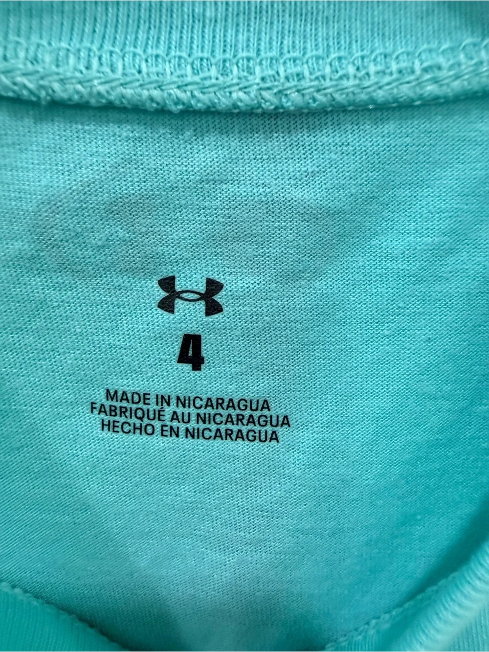 Boys Under Armour 2-Piece Athletic Shorts Set Size 4 Aqua Blue Graphic Logo NWT
